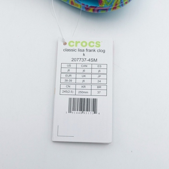 NEW Crocs Lisa Frank Clogs 207737-4SM Multi - Picture 16 of 16